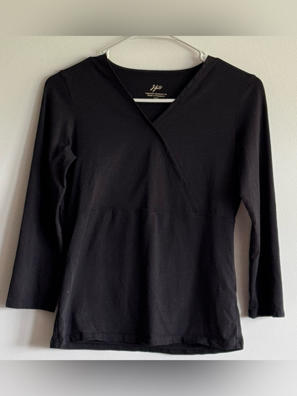 J Jill Supersoft Crossover Tee XXS